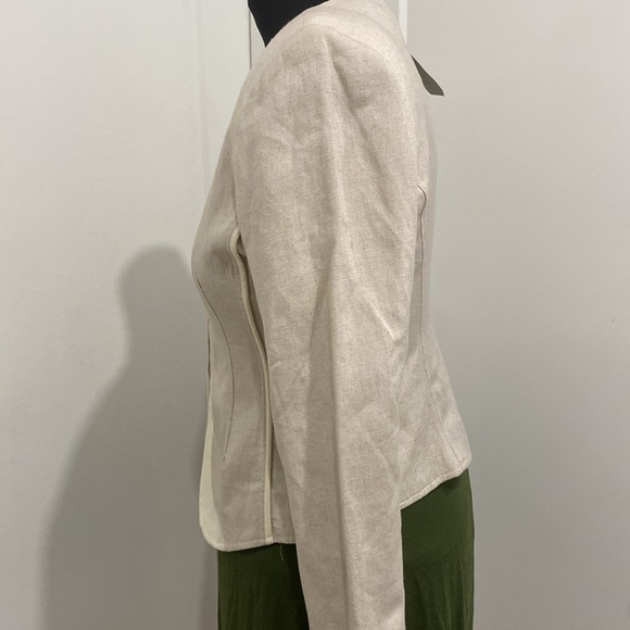 NWT Harve Benard Linen Blazer |Size 12P - Picture 6 of 13